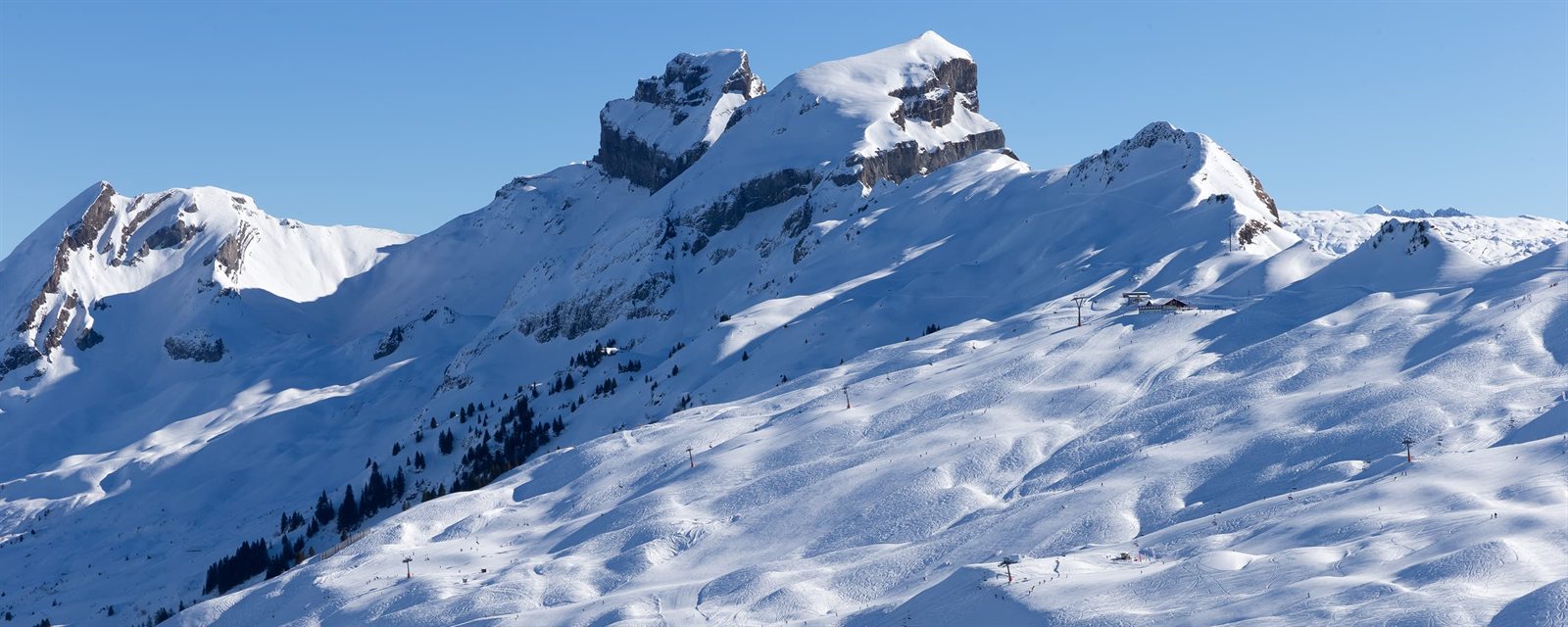 Winter panorama in Hoch-Ybrig